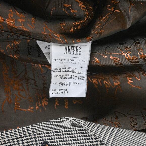 Jean Paul Gaultier Classique Paris Blazer jacket Grey glen plaid wool sz 10 - Picture 8 of 13